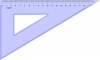 Треугольник пластиковый 30 градусов, 180 мм, ТК49