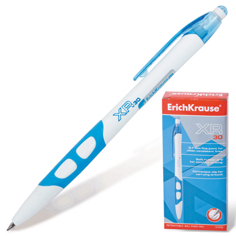 Ручка шариковая Erich Krause автоматическая 17721, синяя 