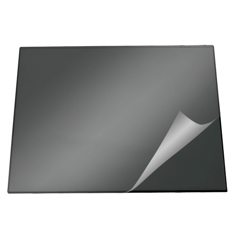 Покрытие на стол DURABLE c прозрачным листом, 52х65см, черное, 7203-01