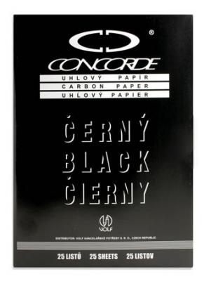 Бумага копировальная, копирка CONCORDE А4, 25 листов, черная