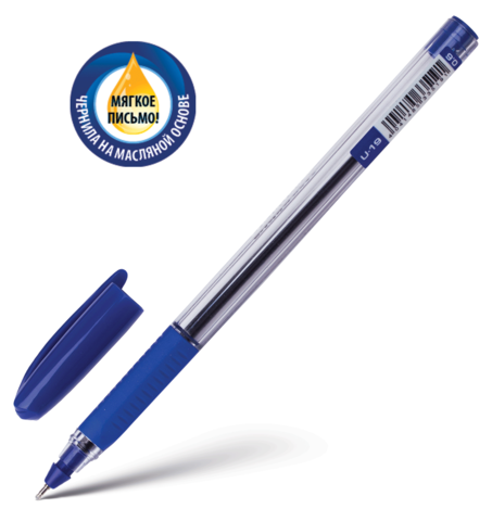 Ручка шариковая Erich Krause Ultra Glide U-19, масляная, толщина письма 0,6 мм, 33519, синяя