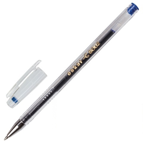 Ручка гелевая СОЮЗ, толщина письма 0,7мм, РГ 155-01, синяя